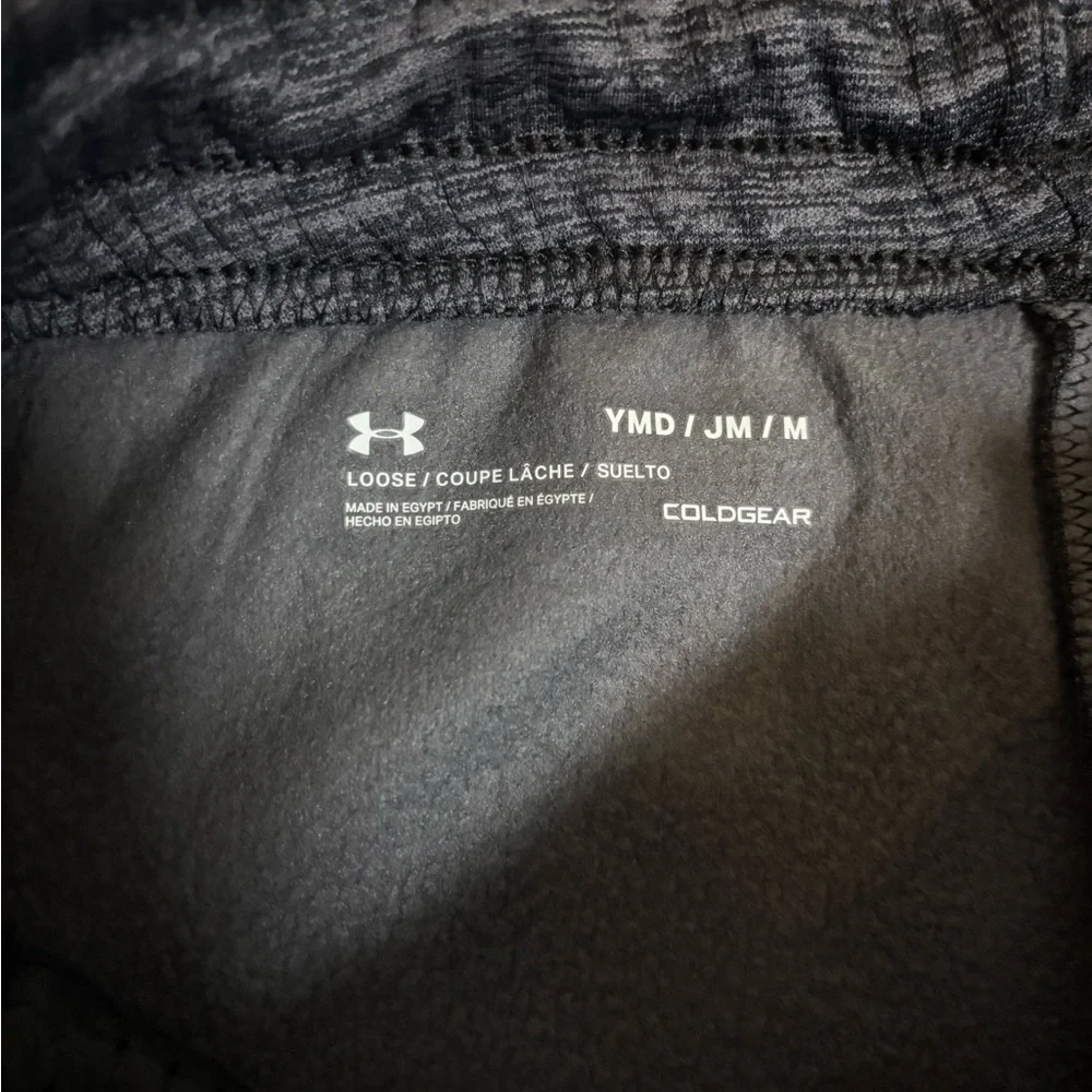 New Under Armour Boys Cold Gear Fleece Pant Charcoal‎ Gray Size Youth Medium